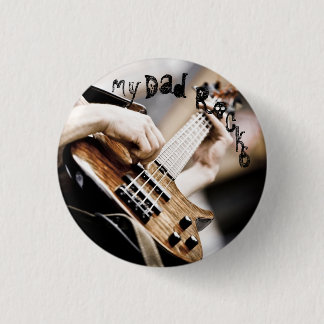 My Dad Rocks Pinback Button