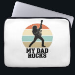 My Dad Rocks Vintage Guitar Sunset Shirt Design_1 Laptop Sleeve<br><div class="desc">My Dad Rocks Vintage Guitar Sunset Shirt Design_1</div>
