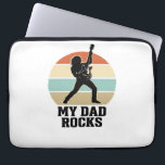 My Dad Rocks Vintage Guitar Sunset Shirt Design_1 Laptop Sleeve<br><div class="desc">My Dad Rocks Vintage Guitar Sunset Shirt Design_1</div>