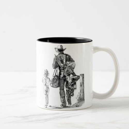 My Dads a Cowboy Two_Tone Coffee Mug