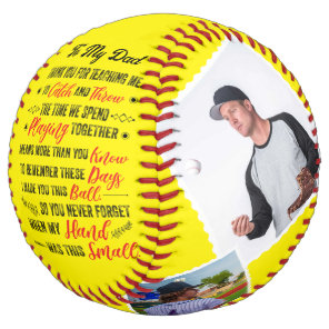 My Dad Thank You For Teaching Me Softball 4 Photos