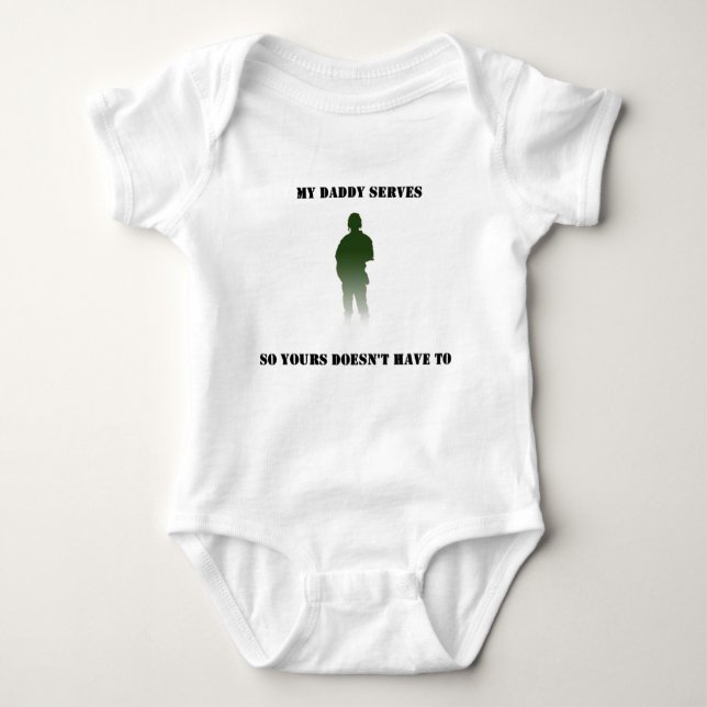 my daddy baby bodysuit (Front)