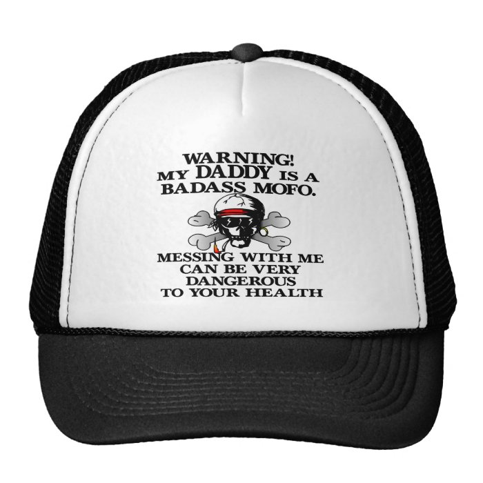 My Daddy Badass Mofo Mesh Hats