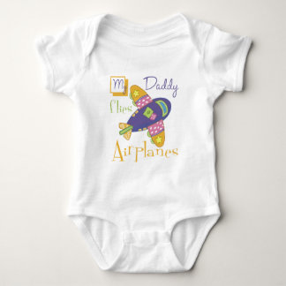 My Daddy Flies Airplanes Baby Bodysuit