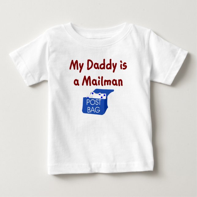 My Daddy is a Mailman baby t-shirt (Front)