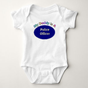My Daddy Is A Police Officer Baby Gifts Baby Bodysuit