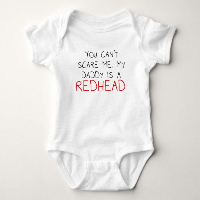 My Daddy Is A Redhead Baby Bodysuit (Front)