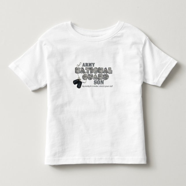 my daddy is a soldier whats yours do? toddler t-shirt (Front)
