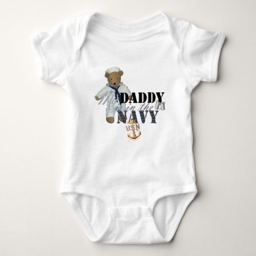 My Daddy is in the Navy Baby Bodysuit