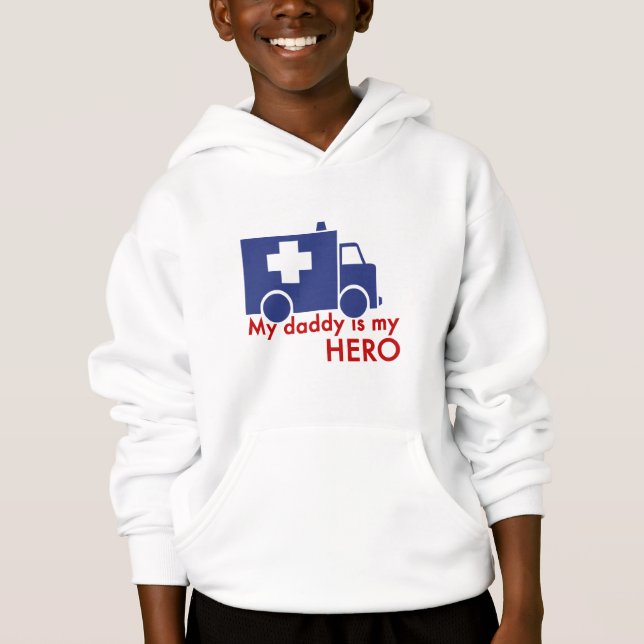 My Daddy Is My Hero Hoodie (Front)