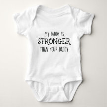My Daddy Is Stronger Bodysuit