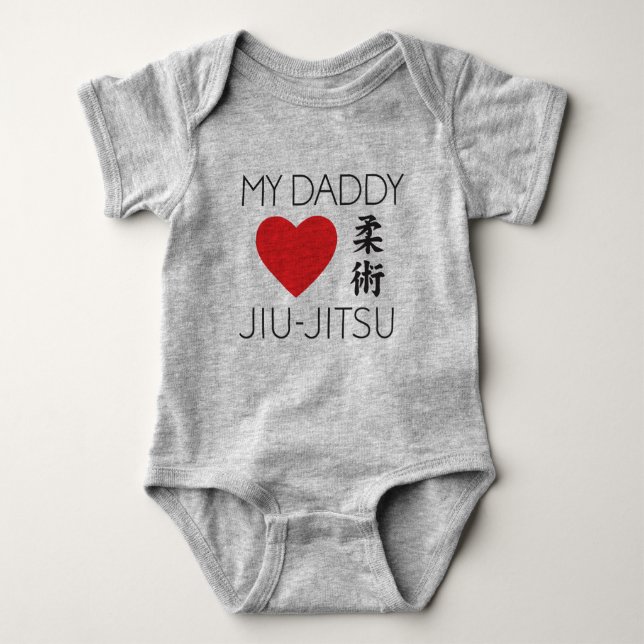 My DADDY LOVE JIU-JITSU INFANT ONSIE Baby Bodysuit (Front)