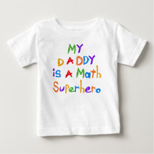 My Daddy Math Superhero Baby Romper