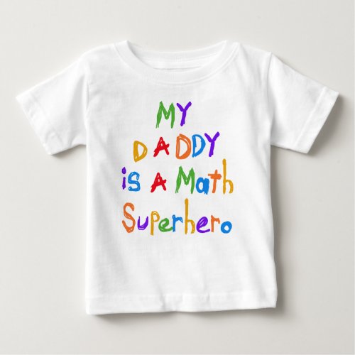 My Daddy Math Superhero Baby Romper