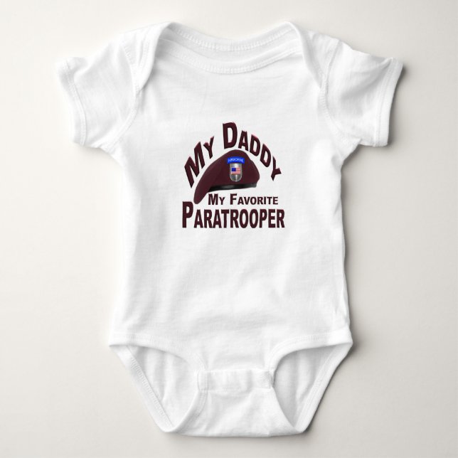 My Daddy-My Favorite Paratrooper- Baby Jumper Bodysuit (Front)