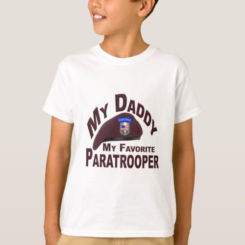 My Daddy My Favorite Paratrooper Tee Shirt