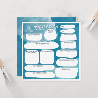 My daddy_personalised greeting card