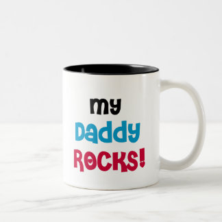 My Daddy Rocks Two-Tone Coffee Mug