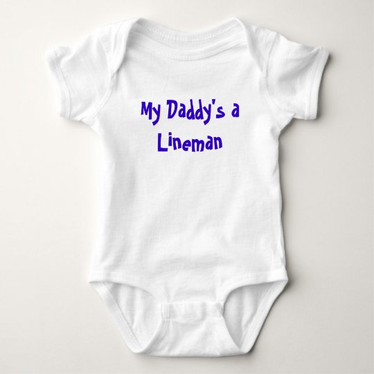 My Daddy's a Lineman Baby Bodysuit