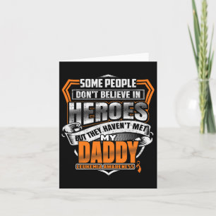 My Daddy's Fight Is My Fight Leukemia Awareness  Card