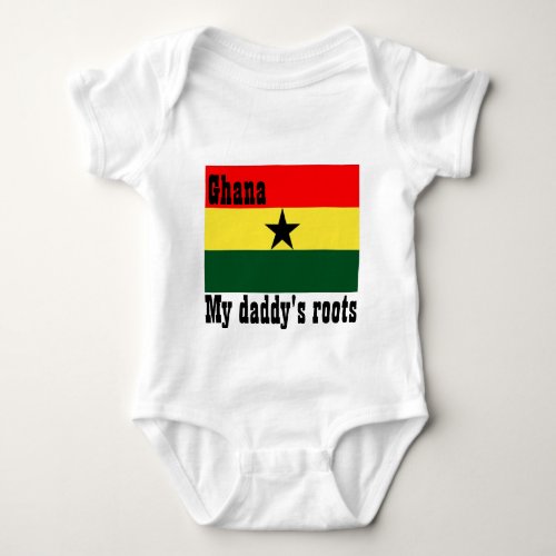 My daddys roots ghana baby baby bodysuit