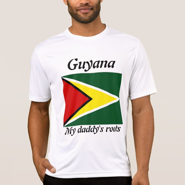 My daddy's roots guyana mens t-shirts (Front)