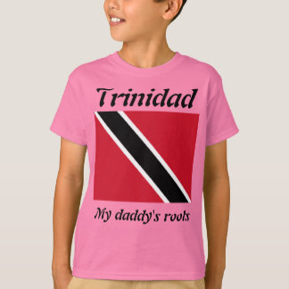 My daddy's roots trinidad kids t-shirts