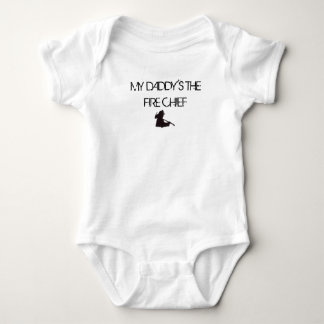 My Daddy's the Fire Chief with Silhouette Baby Bodysuit