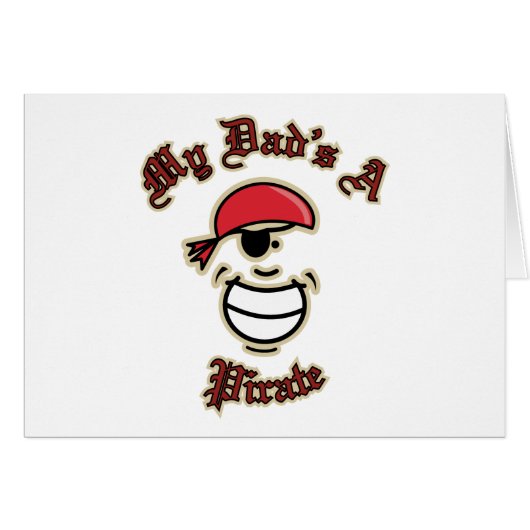 My Dad's a Pirate Cards (Front Horizontal)