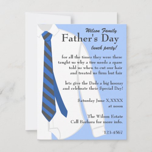 My Dad's Shirt Custom Announcements