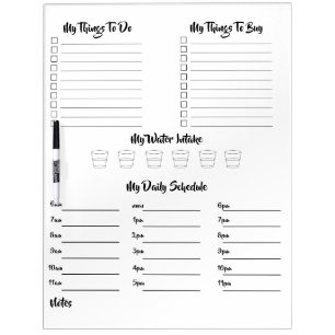 My Daily Planner Dry Erase Board