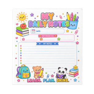 My Daily Planner Notepad