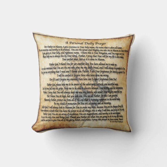 My Daily Prayer Pillow (Sacred heart) (Front)