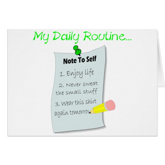 My Daily Routine Cards (Front Horizontal)