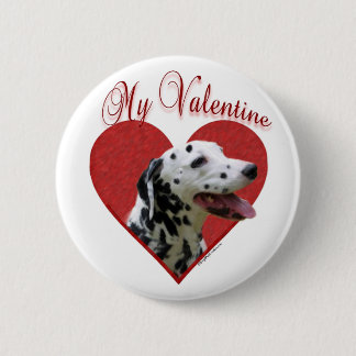 My Dalmatian Valentine Button