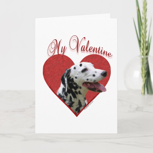 My Dalmatian Valentine Holiday Card (Front)
