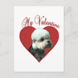 My Dandie Dinmont Terrier Valentine Holiday Postcard