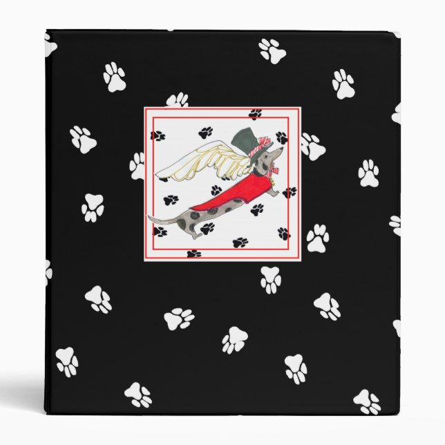My Dapple Dachshund's Kitchen  Album 3 Ring Binder (Front)