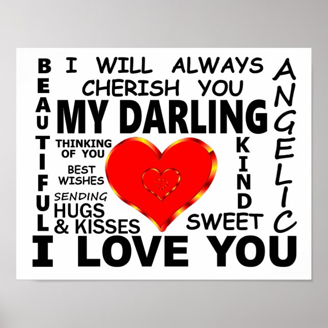 My Darling I Love You Poster (Front)