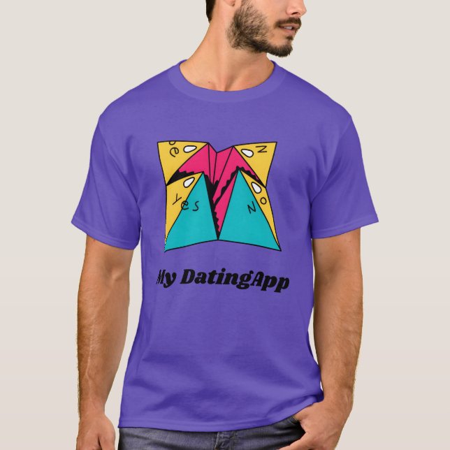 My DatingApp in the 90s 90s Style T-Shirt (Front)