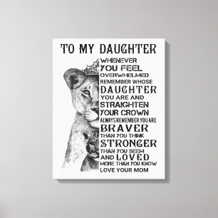 My Daughter Canvas Print