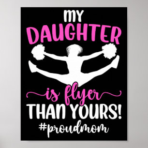 My Daughter Cheer Mom Of A Cheerleader Mom Cheer M Poster