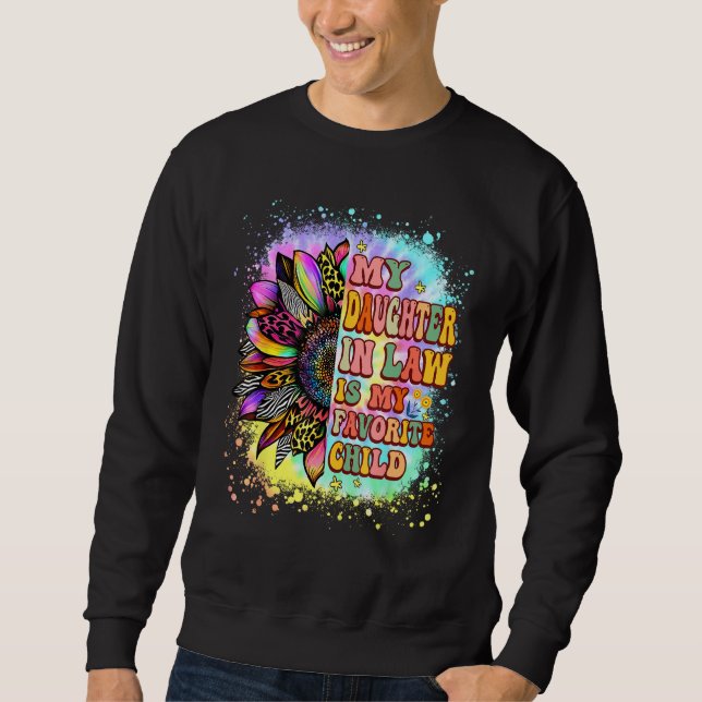 My Daughter In Law Is My Favorite Child Groovy Mot Sweatshirt (Front)