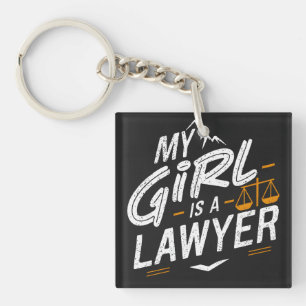 My Daughter Is A Lawyer for Proud Dad & Proud Mom Keychain