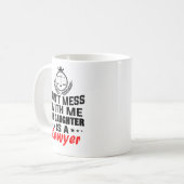 My Daughter Is A Lawyer Gift For Mom Dad Coffee Mug (Front Left)