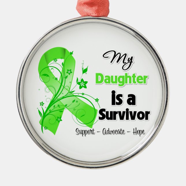 My Daughter is a Lymphoma Survivor Metal Ornament (Front)