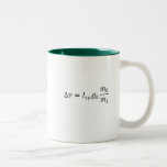 My daughter is an aerospace engineer... Two-Tone coffee mug<br><div class="desc">One side features the phrase "My daughter is an aerospace engineer. What does your kid do?" Opposite side features Tsiolkovsky rocket equation.</div>