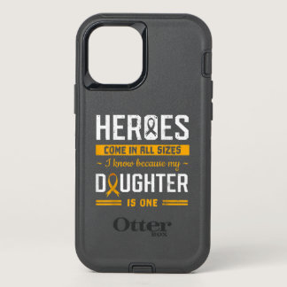 My Daughter Is My Hero Girl Childhood Cancer OtterBox Defender iPhone 12 Pro Case