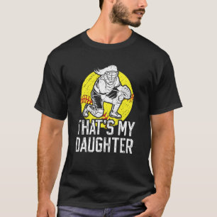 My Daughter Softball Catcher Mom Softball Catcher T-Shirt
