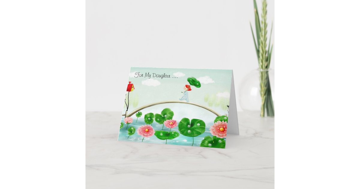 My Daughter Thank You Card | Zazzle